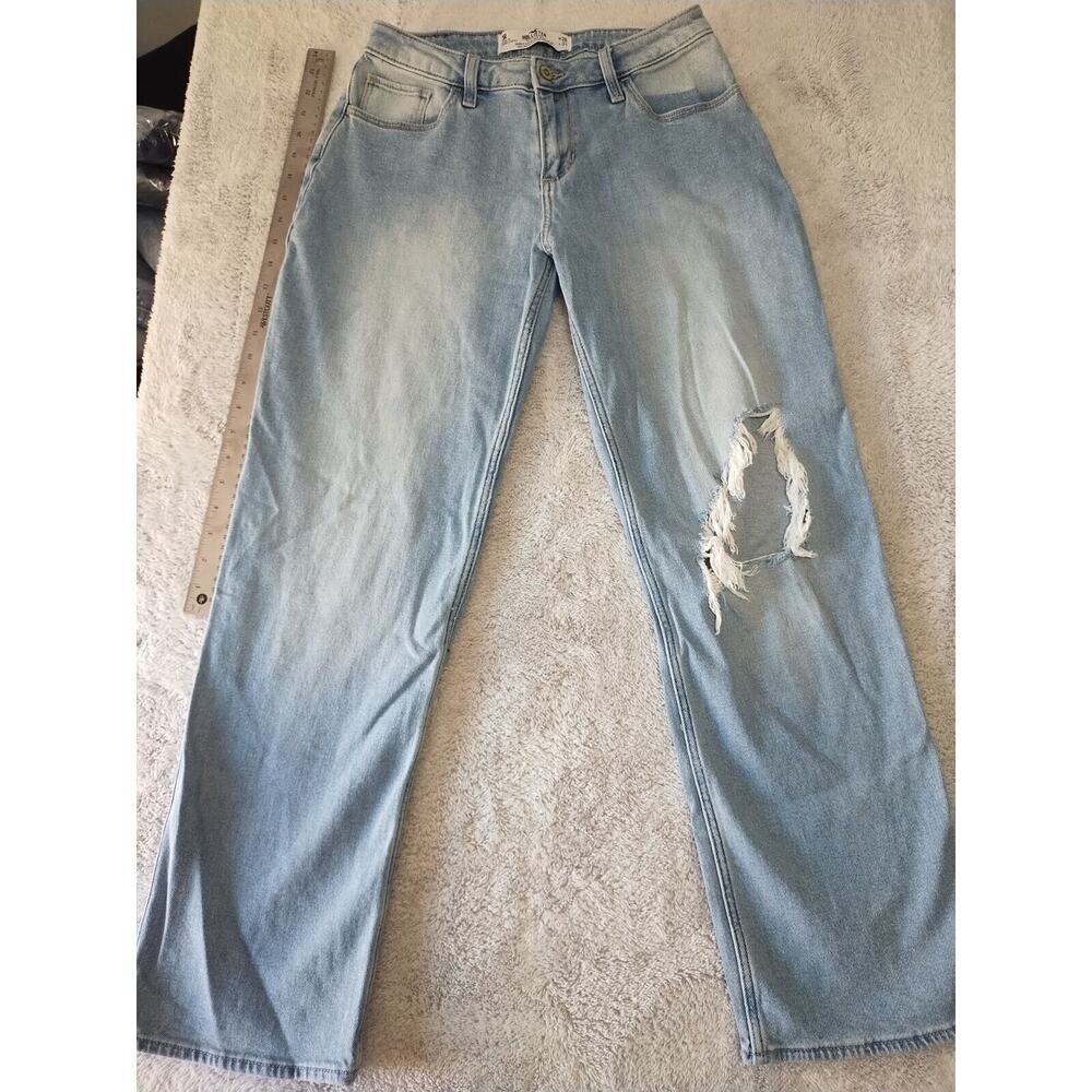 Hollister Curvy Ultra High Rise Dad Jean Vintage Stretch Women's 3/26X31 Blue